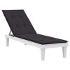 vidaXL Deck Chair Cushion Anthracite Oxford fabric (100% polyester) - 3 of 4