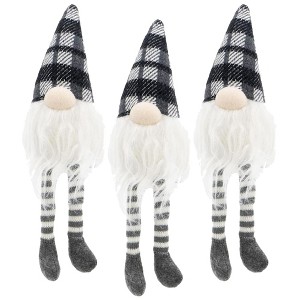 NAYSAYE Party Decoration and Accessories Fabric Sitting Gnome Decoration Set for Holiday Celebration, White and gray, 3.5"*14.6"*0.5" - 1 of 4