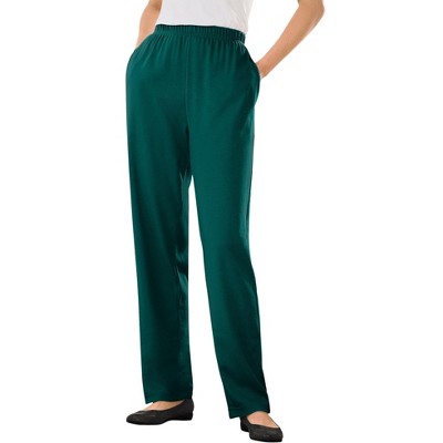 Woman Within Plus Size Tall 7-Day Knit Straight Leg Pant