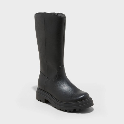 Girls black shop riding boots