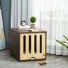 Resenkos Dog House, Pet House,Dog Cave,Furniture Style Dog Crate End Table with Removable Door Panel, Brown - 2 of 4