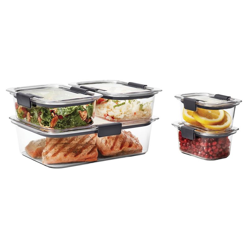 Rubbermaid 10pc Brilliance Leak Proof Food Storage Containers with Airtight Lids, 3 of 13