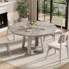 Dining Table for 4-6 People, Kitchen Table, Round Dining Room Table for Kitchen, 47 Inch Round Table - 4 of 4