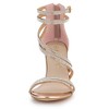 Allegra K Women's Ankle Strap Rhinestone Stiletto Heel Heeled Sandals - 3 of 4