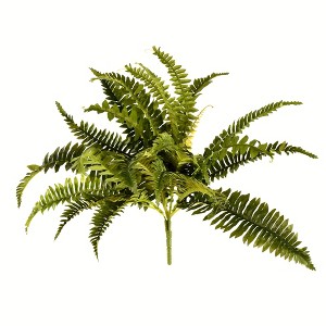 Vickerman Artificial Green Boston Fern Bush - 1 of 4