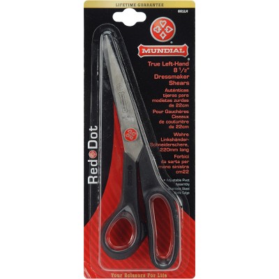 Mundial Red Dot Dressmaker Shears 8"-True Left-Hand