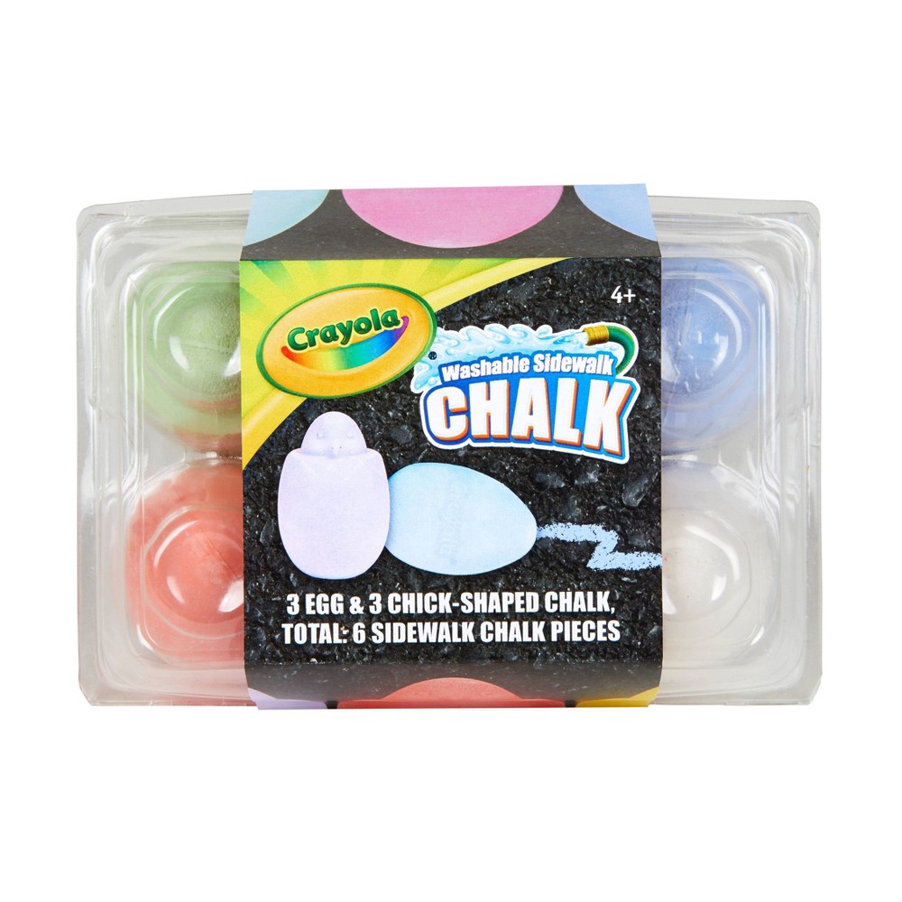 UPC 071662116620 product image for Crayola 6ct Egg and Chick Washable Sidewalk Chalk | upcitemdb.com