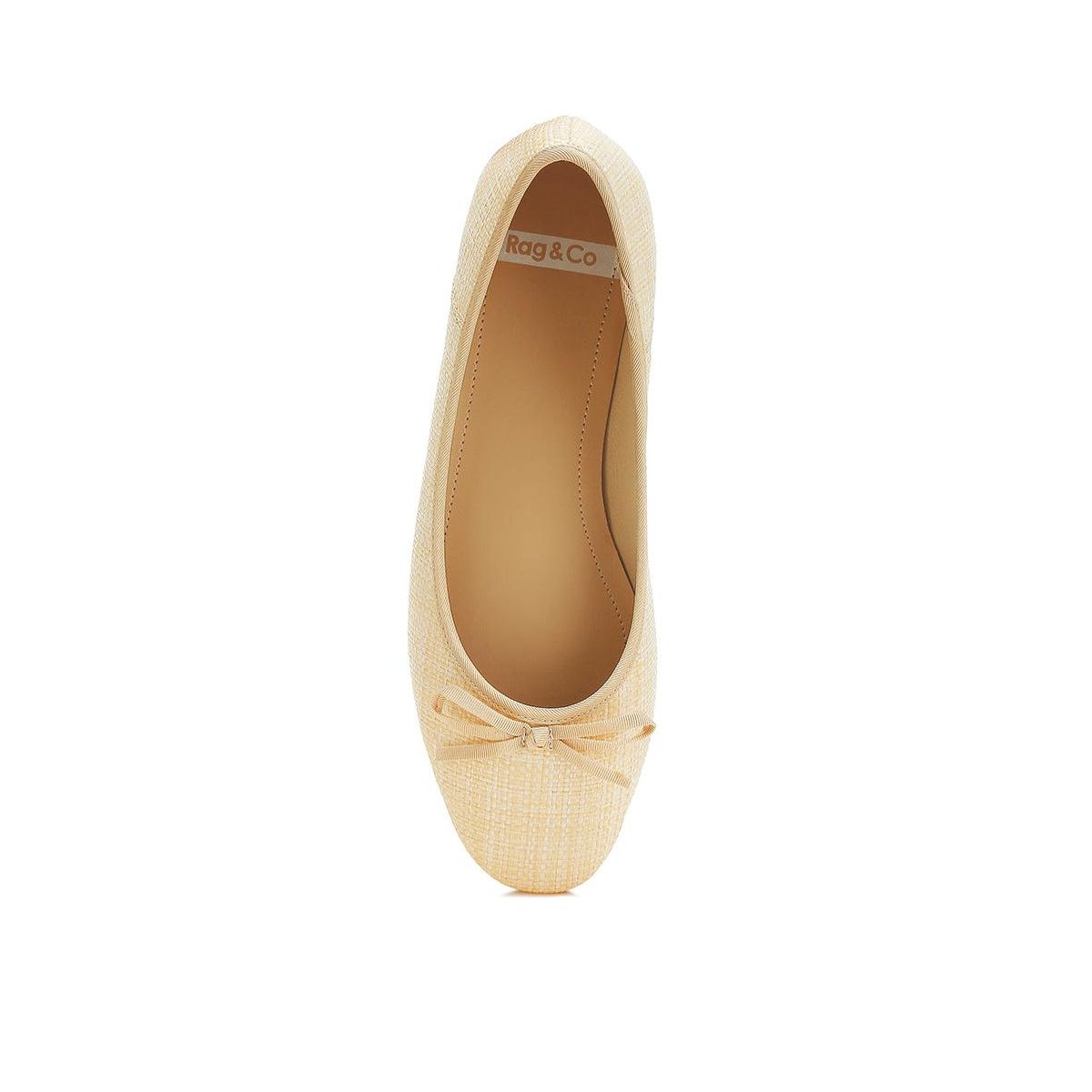 Обувь Rag & Co Womens Paper Rings Raffia Ballet Flats 8 — фото 4
