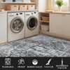 Machien Washable Area Rugs Vintage Printed Accent Carpet Non Slip Low Pile Indoor Mat Oriental Distressed Throw Rugs for Bedroom - 3 of 4