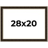 PosterPalooza | Ornate Brown Picture Frame - UV Acrylic, Backing Board, Hanging Hardware Included - 2 of 4