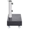 VidaXL Umbrella Base Black 17.7 in.x9.8 in.x3.1 in. Granite - 3 of 4