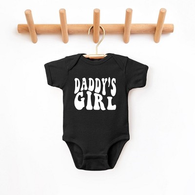 The Juniper Shop Daddy's Girl Wavy Baby Bodysuit