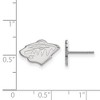 Black Bow Jewelry 14k White Gold Minnesota Wild NHL Stud Earrings - 2 of 3