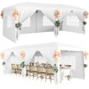 10 x 20Ft Pop Up Canopy Tent with 6 Removable Sidewalls, Waterproof and UV Protection 50+ for Outdoor Sun Shelter - 3 of 4