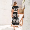 Boho Chic Embroidered Maxi Dress with Tassel Trim - Cupshe - 2 of 4