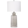 Clove Transparent Glass Table Lamp with Drum Shade Smokey Gray Finish - StyleCraft - 2 of 2