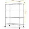 Homdox 36"Wx18"Dx72"H Heavy Duty 4-Tier Metal Wire Shelving Unit 1600LBS Load Storage Shelves with Wheels for Garage Kitchen - 3 of 4