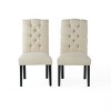 Set of 2 Modern Harding Kd Tufted Dining Chair for living room-Christopher Knight Home - 2 of 4