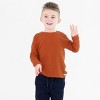 RuggedButts Little Boys Waffle Knit Long Sleeve Crew Neck Shirt - 4 of 4