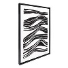 Kate and Laurel Sylvie Abstract Waves Framed Canvas by Statement Goods, 23x33, Black - 2 of 4