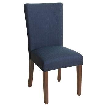Parsons Chair with Espresso Leg Midnight Blue - HomePop