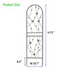 Maggift Patio Decorative Screens, Elegant Vine Pattern Yard Fencing, Pet-Safe Decorative Fence for Yard, Patio, Black, 19.7"*19.7"*71" - 4 of 4