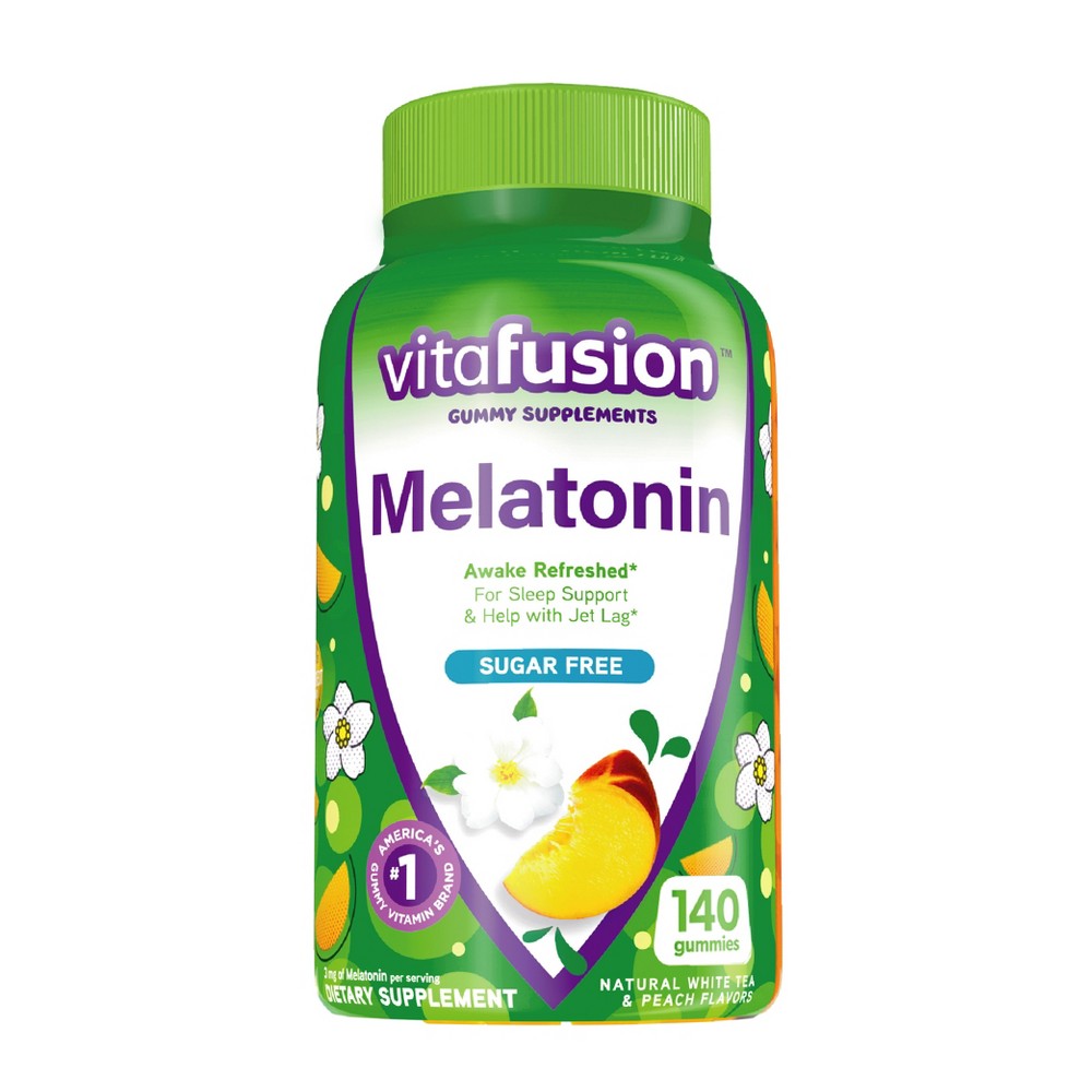 Photos - Vitamins & Minerals Vitafusion Melatonin Dietary Supplement Adult Gummies - Fruit - 140ct