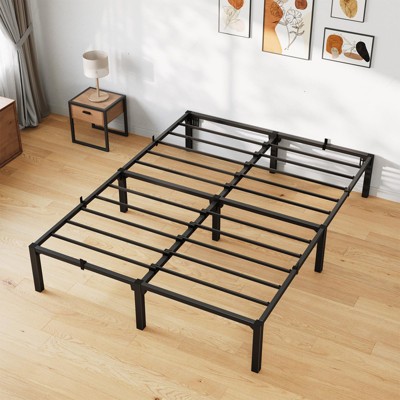 Bed Frame, 14" High Platform Bed Frame, Heavy Duty Steel Slat  with Storage Space, Support Up to 800 LBS