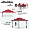 EAGLE PEAK 13x13ft Pop Up Canopy Tent Instant Outdoor Canopy Easy Setup w/Auto Extending Eaves - 2 of 4