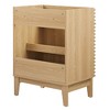 Modway Render Wood Bathroom Vanity Cabinet – Modern Style in Oak Finish with Slatted Door Design - 4 of 4