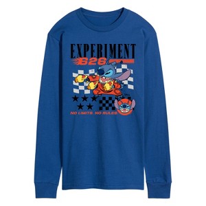 Men's - Lilo and Stitch - Stitch Racing Jersey Long Sleeve Graphic T-Shirt - 1 of 4
