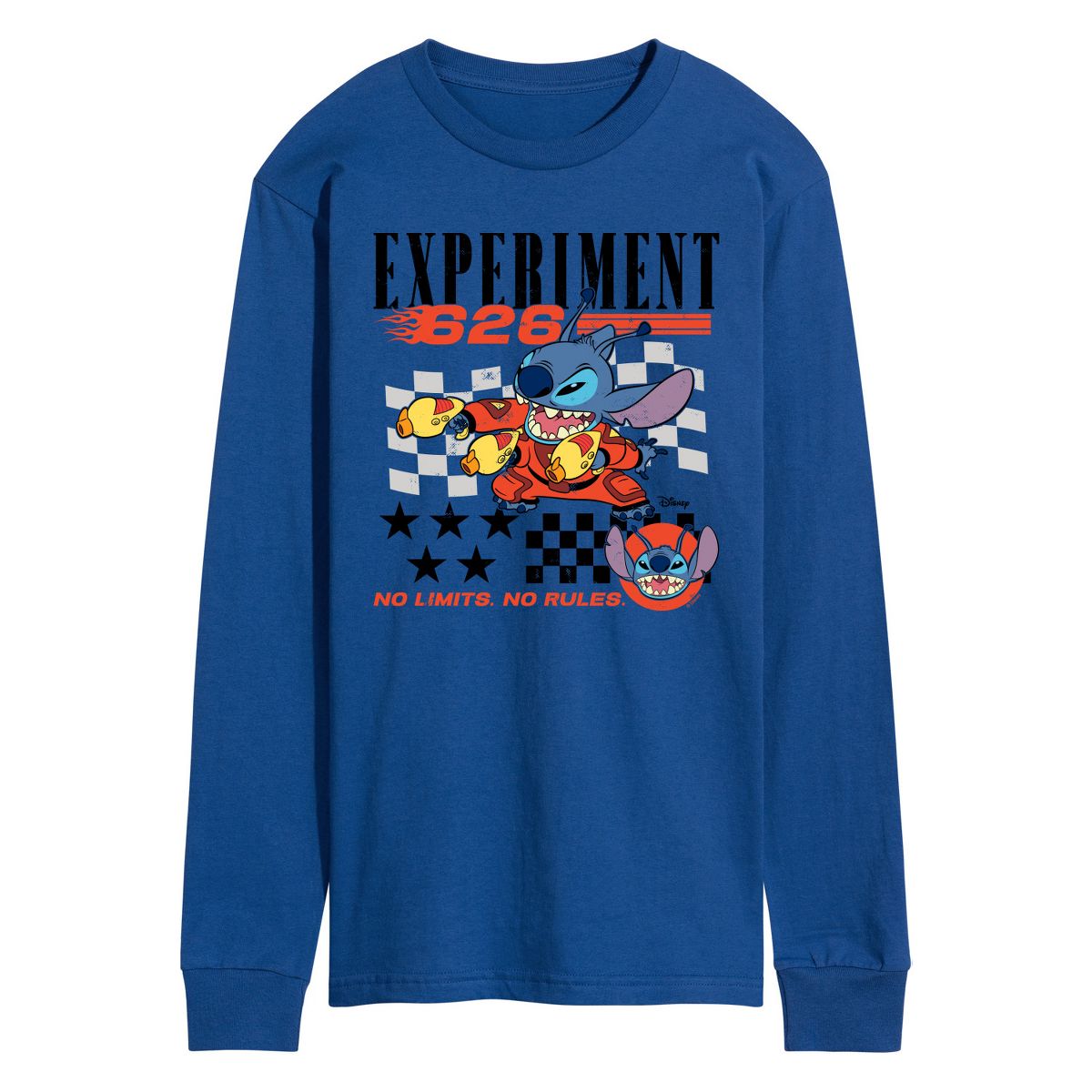 Men's - Lilo & Stitch - Stitch Racing Jersey Long Sleeve Graphic T-Shirt - thumbnail 9