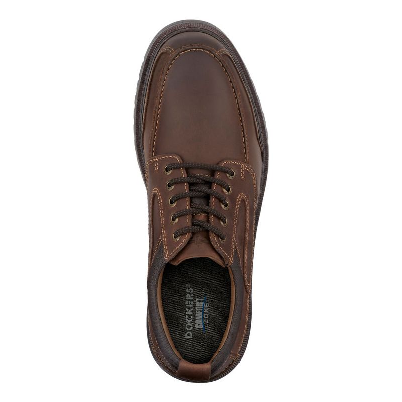 Dockers Mens Overton Leather Rugged Casual Oxford Shoe with Stain Defender - Wide Widths Available, 3 of 9