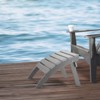 VEVOR Adirondack Ottoman, 21.5L x 18.9W x 14.8H Inch HDPE Plastic Folding Adirondack Ottoman, Weather-Resistant Foot Rest for Adirondack Chair, Gray - 2 of 4