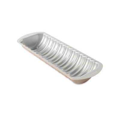 Golden Hour Aluminum Non-stick Ribbed Loaf Pan