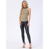 INSPIRE CHIC Women's Halter Neck Sleeveless Stretchy Slim Fit Party Ruched Top - 3 of 4