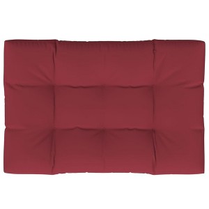 vidaXL Pallet Cushion in Wine Red, Fabric Seat 47.2"x31.5"x4.7", Outdoor Patio Comfort, Hollow Fiber Filling, Elegant Décor Update - 1 of 4