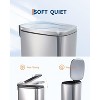 Garvee Slim Kitchen Trash Can 13 Gal, Stainless Steel Garbage Can with Removable Inner Bucket & Soft Close Lid, for Bathroom Home Office - 2 of 4
