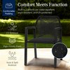 Best Choice Products Set of 2 Indoor/Outdoor Aluminum Woven Rope Dining Chairs w/ Armrests - 4 of 4
