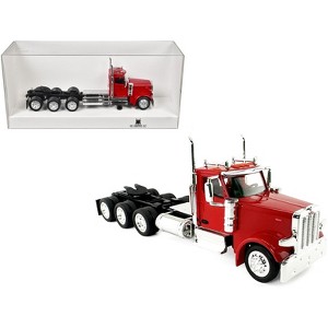 Peterbilt 589 3-Axel Day Cab Red 1/87 (HO) Scale Plastic Model Car by HO Logistics - 1 of 4