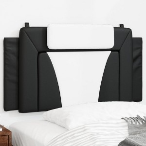 vidaXL Headboard Cushion Black and White 39.4" Faux Leather - 1 of 4