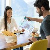 Perfect Pour 6-Cup Water Filter Pitcher, Reduces Microplastics, BPA Free, NSF Certified, Includes 1 Evolve+ Filter, Teal - 4 of 4
