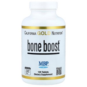 Bone Boost Supplement by California Gold Nutrition, Support for Bone Health, Nutrient Blend with Calcium and Vitamin D, Vegetarian Friendly, Gluten - 1 of 4