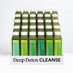 Raw Generation Deep Detox Cleanse – Juice Cleanse with 60% Less Sugar for Weight Loss, Energy, Clearer Skin & Gut Health - 1 of 4