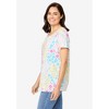 Woman Within Perfect Printed Short-Sleeve Scoopneck Tee - 4 of 4