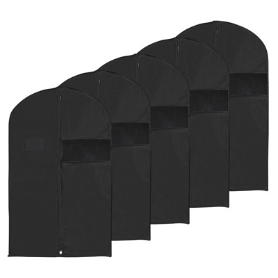 Unique Bargains Waterproof Dustproof Suits Coats Dresses Garment Bags 5 Pcs