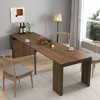 KWPZQEB Extendable Dining Table for 4-10, Expanding Dining Table with Outlet and Removable Leaves, Modern Dining Table for Kitchen, Living Room - 2 of 4