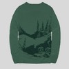 Men's Dr. Seuss Grinch Scenic Sweater - Forest Green - 2 of 4