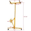 Drywall Lift, 13 Ft Lift Sheetrock Lift Drywall Lift for Ceiling, Drywall Lift Panel With Rolling Caster Wheels, Lock Device and Built-In Winch Brake - 3 of 4