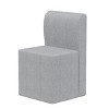 Modern Dining Chair with Movable Storage Ottoman, Linen-Upholstered Side Chair for Kitchen, Dining Room, Home Office, or Study Area–The Pop Home - 4 of 4